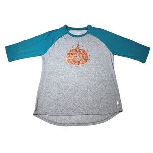 Women's Custom Fall Halloween Glitter Pumpkin Initial Shirt "LRE" XXL Plus Size